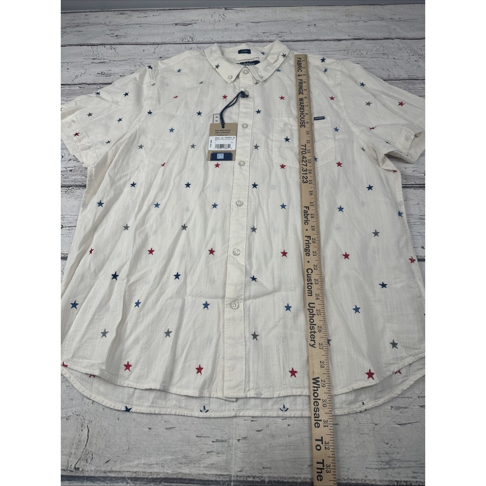 NWT Chubbies Mens All Stars No Stripes Resort Weave Friday Shirt Button Up Sz XL - Picture 5 of 9